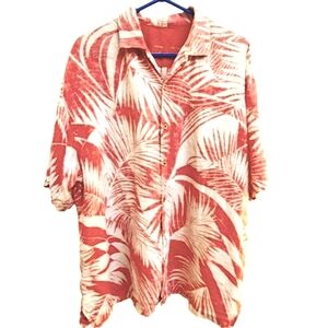 Tommy Bahama Short Sleeve Linen Shirt Size XXL